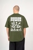 Футболка Kultura oversize dragon power хаки