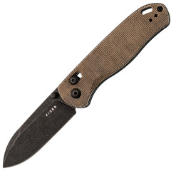 Фото Складной нож Kizer Drop Bear Black, сталь 154CM, рукоять микарта