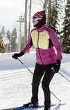 Премиальный костюм для лыж и зимнего бега Nordski Hybrid Fuchsia/Yellow женский