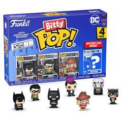 Funko Bitty POP! DC Comics S1 Batman+Robin+Scarecrow+Mystery (1 of 4) 4PK