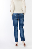 Джинсы для беременных (SLIM) 09951 синий