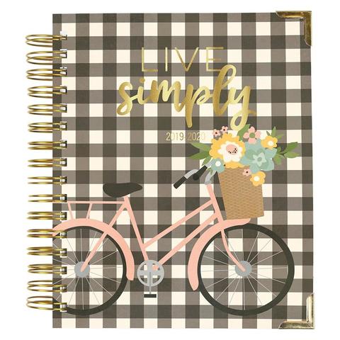 Ежедневник на пружине-  Carpe Diem Spiral 17-Month Dated Weekly Planner - 18х22 см -Live Simply