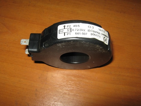Трансформатор / CT 40/5A 1.5VA CLASS 3 RING NO FEET АРТ: 641-007