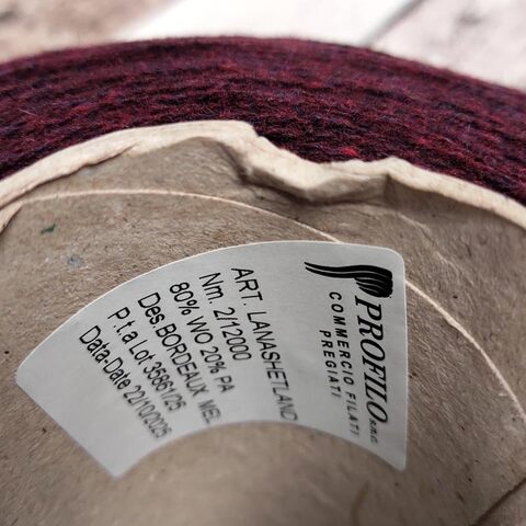 Шетланд (80%) PROFILO LANA SHETLAND 600 винный