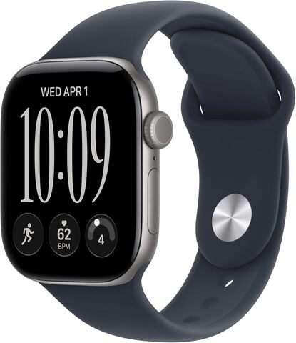 Умные часы Apple Watch Series 12 42 мм Space Gray Aluminum Case with Sport Band (M/L) Синий | Blue