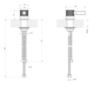 Gessi Inciso 58200#299 Рычаг удаленного управления, цвет: Black XL