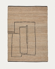 Ковер Velira из джута с графическим рисунком 200 x 300 см