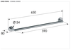 Remer Guest GS30BG Полотенцедержатель, цвет: золото брашированное