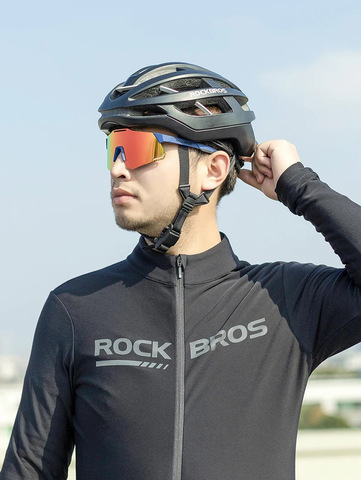 Картинка очки спортивные Rockbros 14110001 black-red - 4