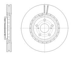 Диск тормозной вентилируемый G-brake  GR-21832