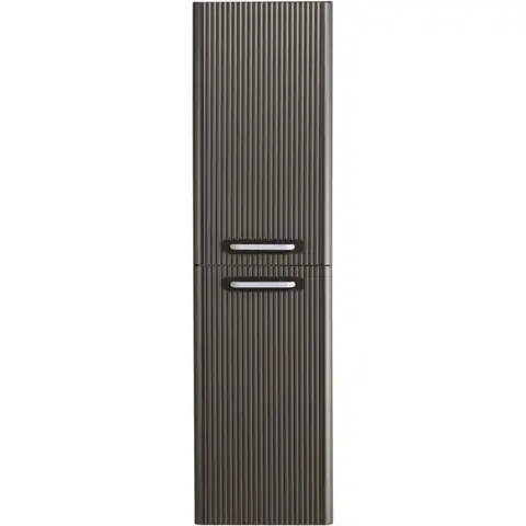 BelBagno DUE-1500-2A-SC-GM-P DUE Шкаф подвесной с двумя распашными дверцами с доводчиками, с двумя полками, универсальный ,Оружейная сталь, 400x300x1500