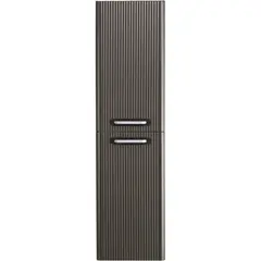 BelBagno DUE-1500-2A-SC-GM-P DUE Шкаф подвесной с двумя распашными дверцами с доводчиками, с двумя полками, универсальный ,Оружейная сталь, 400x300x1500 фото