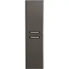BelBagno DUE-1500-2A-SC-GM-P DUE Шкаф подвесной с двумя распашными дверцами с доводчиками, с двумя полками, универсальный ,Оружейная сталь, 400x300x1500