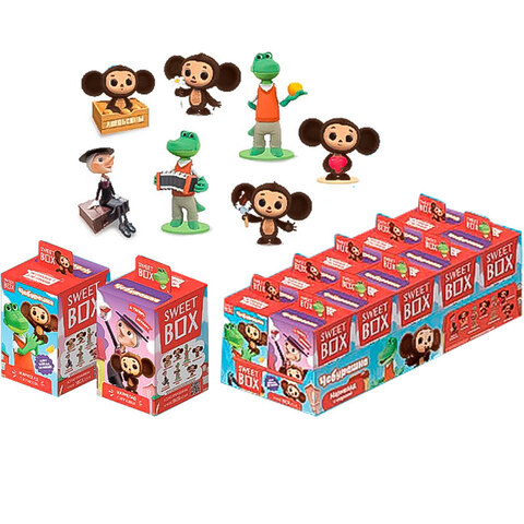 ЧЕБУРАШКА МФ SWEET BOX Мармелад с игрушкой в коробочке 1кор*12бл*10шт, 10гр