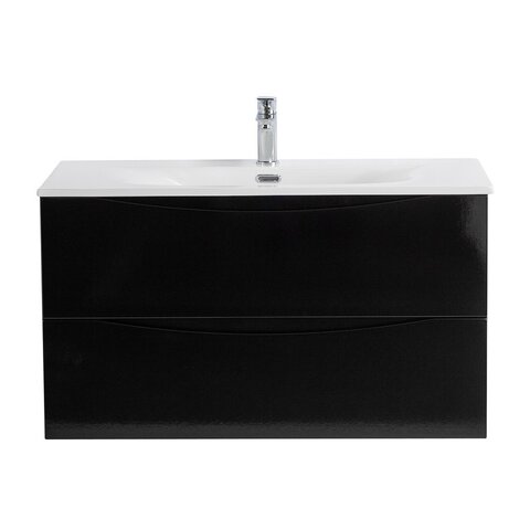 BelBagno Marino MARINO-CER-N-800-2C-SO-NL-P Тумба под раковину подвесная, 80x45.5, цвет: чёрный