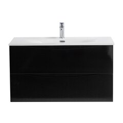 BelBagno Marino MARINO-CER-N-800-2C-SO-NL-P Тумба под раковину подвесная, 80x45.5, цвет: чёрный фото