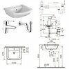 VitrA Form300 5241B003-6500 Раковина подвесная на 55 см со смесителем