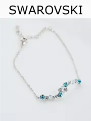 Браслет Млечный путь с голубыми кристаллами Swarovski