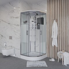 Душевая кабина Niagara Ultra NG-302-01 (100х100х220) низкий поддон(16см),стекло матовое