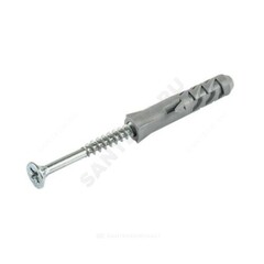 Шуруп крестообразный шлиц D6х60/10х50 с дюбелем