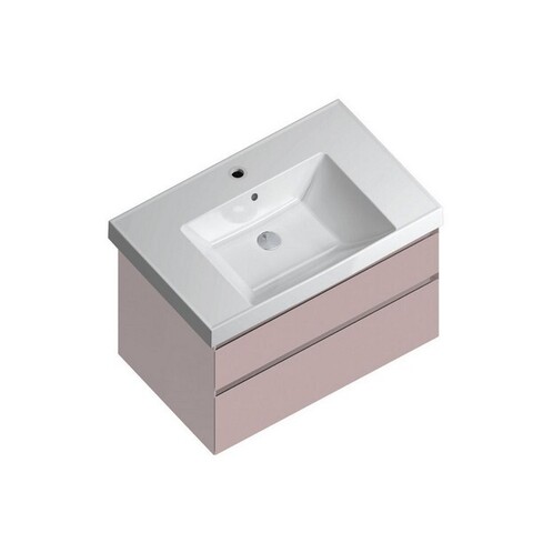 Kerama Marazzi Cubo CU.80\MAL Тумба подвесная с ящиками 80, мальва матовая