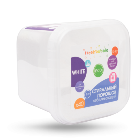 Freshbubble Порошок для стирки белья отбеливающий, 1кг