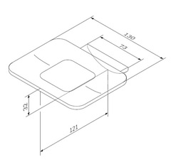 Стеклянная мыльница с настенным держателем AM.PM Inspire 2.0 - A50A34200