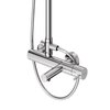 Cezares LEAF-CVDA-30-L-01 Душевая система со смесителем и изливом на ванну, цвет: хром