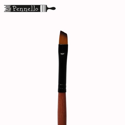 кисть Pennello синтетика скошенная №8 короткая ручка