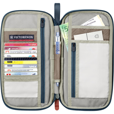 Органайзер Victorinox Lifestyle Accessories 4.0 с защитой от сканирования RFID, зеленый, 13x3x26 см