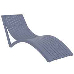 Лежак пластиковый Siesta Contract Grey