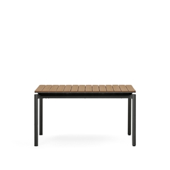 Canyelles Уличный раздвижной стол черный 140 (200) x 90 см