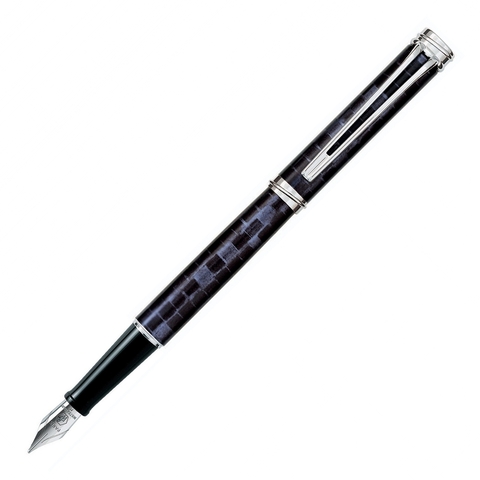 Ручка перьевая Waterman Harmonie Lacquer Patio Blue & Grey CT, F (S0701660)