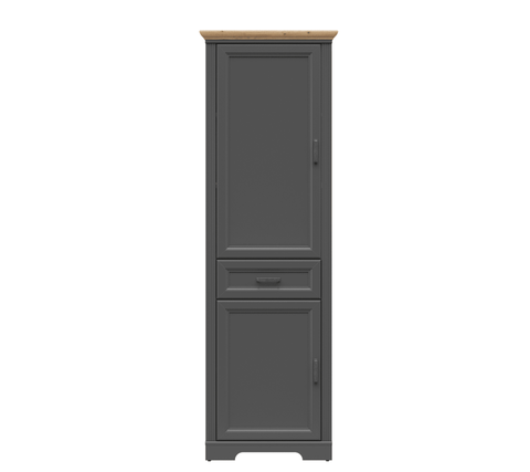 Шкаф Jasmin REG2D1S Графит, дуб артизан