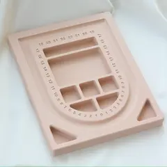Планшет для сборки колье, 20*25*1,5 мм, ячейка 16 см, цвет в ассортименте