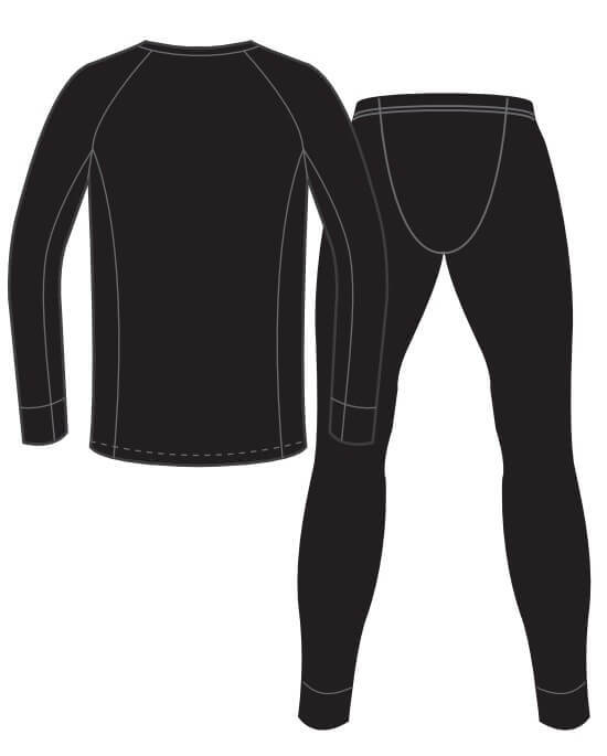 Мужской комплект термобелья Nordski Warm black - 13