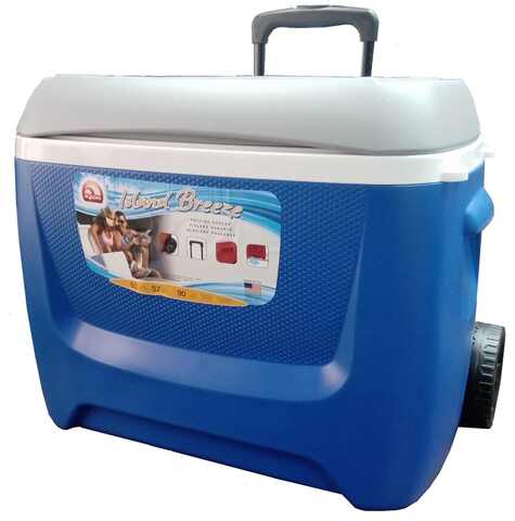 Изотермический пластиковый контейнер Igloo Island Breeze 60 Roller blue Изотермический пластиковый контейнер Igloo Island Breeze 60 Roller blue