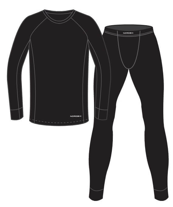 Мужской комплект термобелья Nordski Warm black - 12