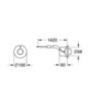 GROHE Surf 37060000 Клавиша смыва для унитаза дистанционная
