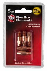 Наконечник токосъемный QUATTRO ELEMENTI M8x30   0.8 мм (5 шт) ве, для горелки полу (771-268)