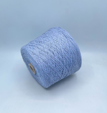 Filati Buratti (пр.Италия),art.Seta bourette, 400м/100гр,100%Буретный шелк ,цвет -Голубой,твидовый, арт.33341