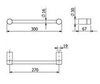 Kludi Vela R 58962N0 Полотенцедержатель, цвет: золото