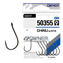 50355 № 3/0 Крючки Owner Chinu with Eye / продажа от 5 уп.