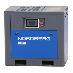NORDBERG (NCF11) Компрессор винтовой, 7,5 кВт, 10 бар, 960 л/мин, c частотным преобразователем, без ресивера