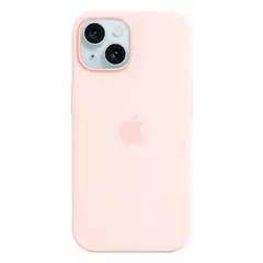 Силиконовый чехол с поддержкой MagSafe Apple Silicone Case для iPhone 15, Light Pink (Светло-розовый)