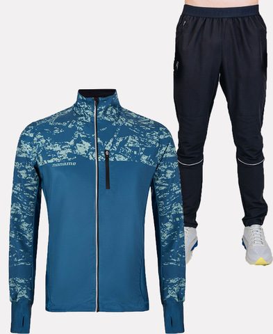 Беговой костюм Noname Trail Running 2.0 Ux Blue Green/Black