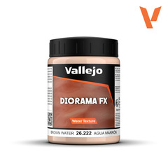 Средство для оформления подставок Vallejo - Water Textures: Brown Water (200мл)
