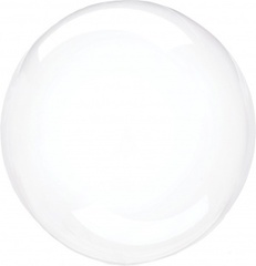 Шар К Deco Bubble (Бабл), 36''/70-80 см, Прозрачный, Плоский, 1 шт. (В черной упаковке)