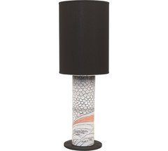 Ceramic lamp with black shade Flying Fish collection
