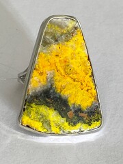 Яшма пчелиная П (кольцо из серебра)